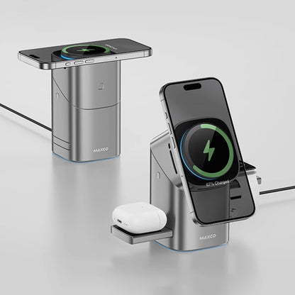 Three-In-One Touch And Rotation Wireless Charger
