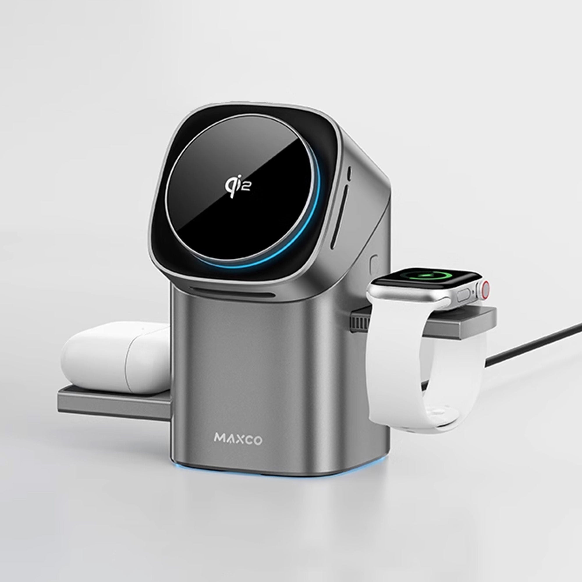 Three-In-One Touch And Rotation Wireless Charger