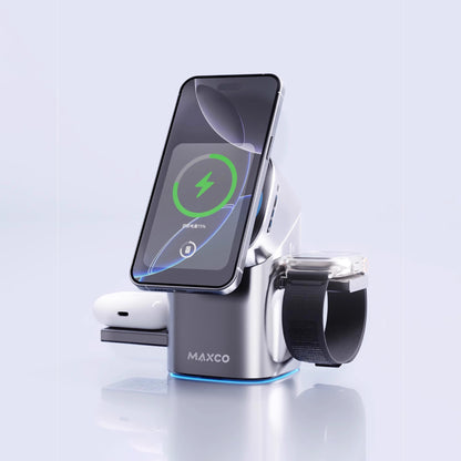 Three-In-One Touch And Rotation Wireless Charger