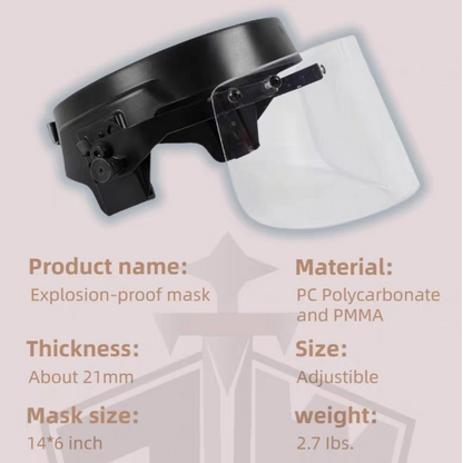 Tactical Bulletproof Helmet Set - NIJ IIIA