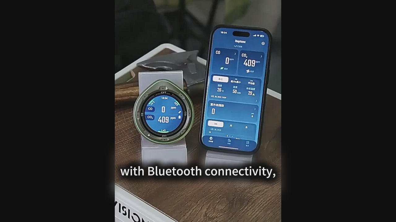 CO & CO₂ Gas Detector – APP Compatible