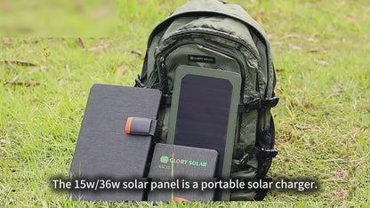 Foldable USB Portable Solar Panel Power Bank