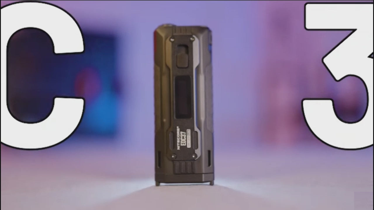 EDC37 8000 Lumen USB-C Rechargeable Flat EDC Flashlight